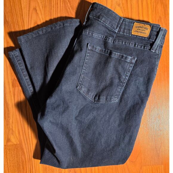 Signature Levi Strauss Blue Denim Bootcut Jeans 34/32 - Picture 2 of 6